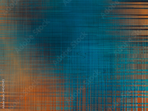 Turquoise and orange background or texture - computer generated illustration