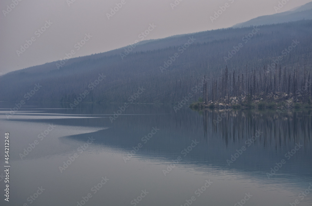 Medicine Lake on a Smoky Day