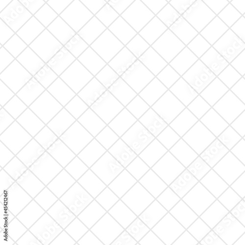 Subtle geometric seamless vector pattern. Illustrated is a square grid with thin straight diagonal lines. Net ornament is good in the design of clothing, print, decor, covers, textiles, wallpaper