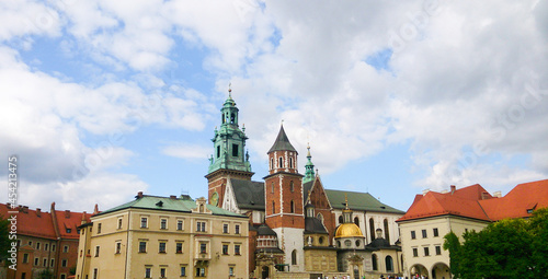 Historical old castle in Krakaw, Poland