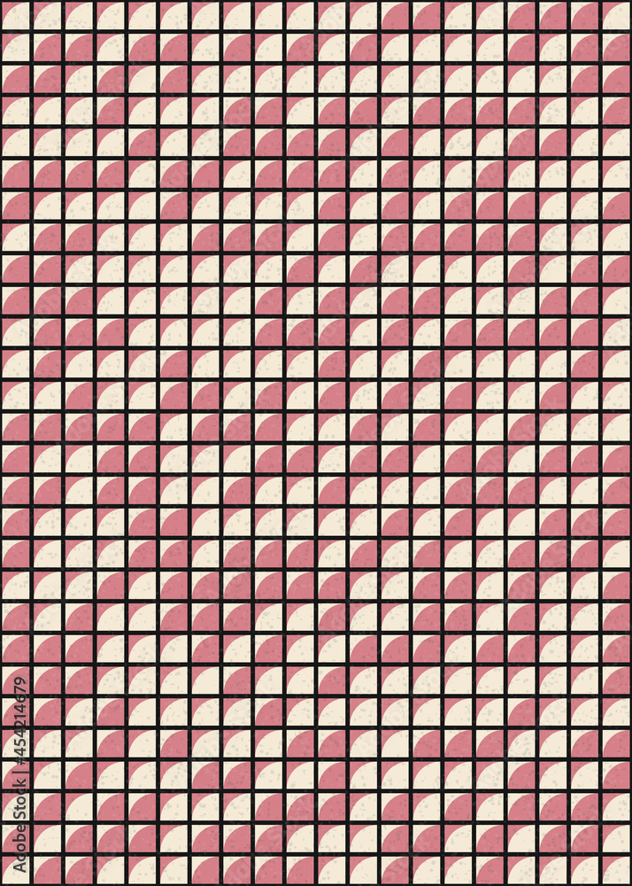 Fototapeta premium Abstract Geometric Pattern generative computational art illustration