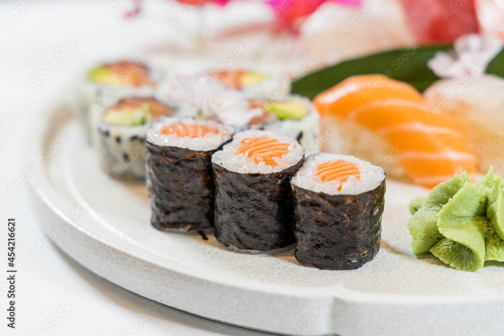 Close-up of japanese food