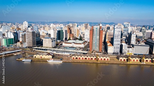 Porto Alegre RS - Aerial view of downtown Porto Alegre  capital of Rio Grande do Sul