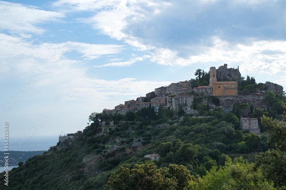 A view of small town of Eze in south France