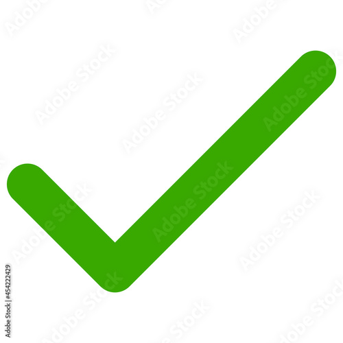 Apply tick icon with flat style. Isolated vector apply tick icon illustrations, simple style.