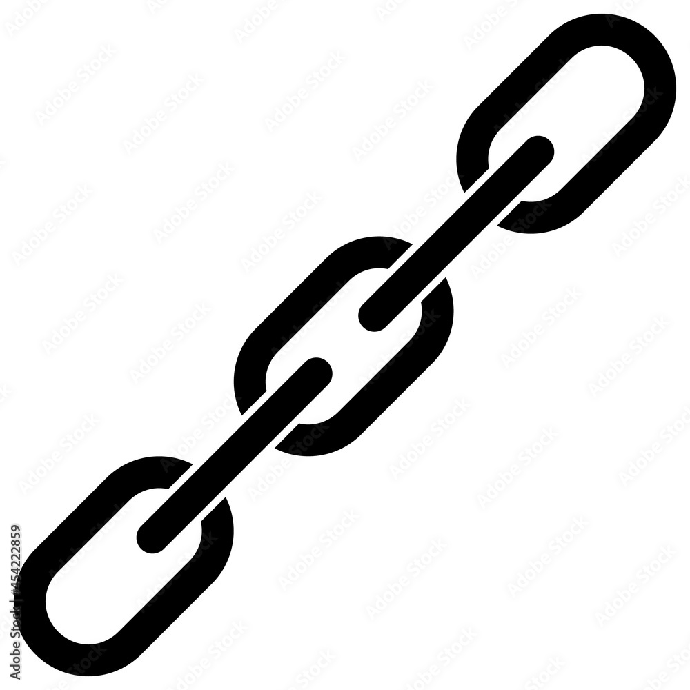 Chain integrity icon with flat style. Isolated vector chain integrity icon illustrations, simple style. Chain integrity icon with flat style. Isolated vector chain integrity icon illustrations, simple style.