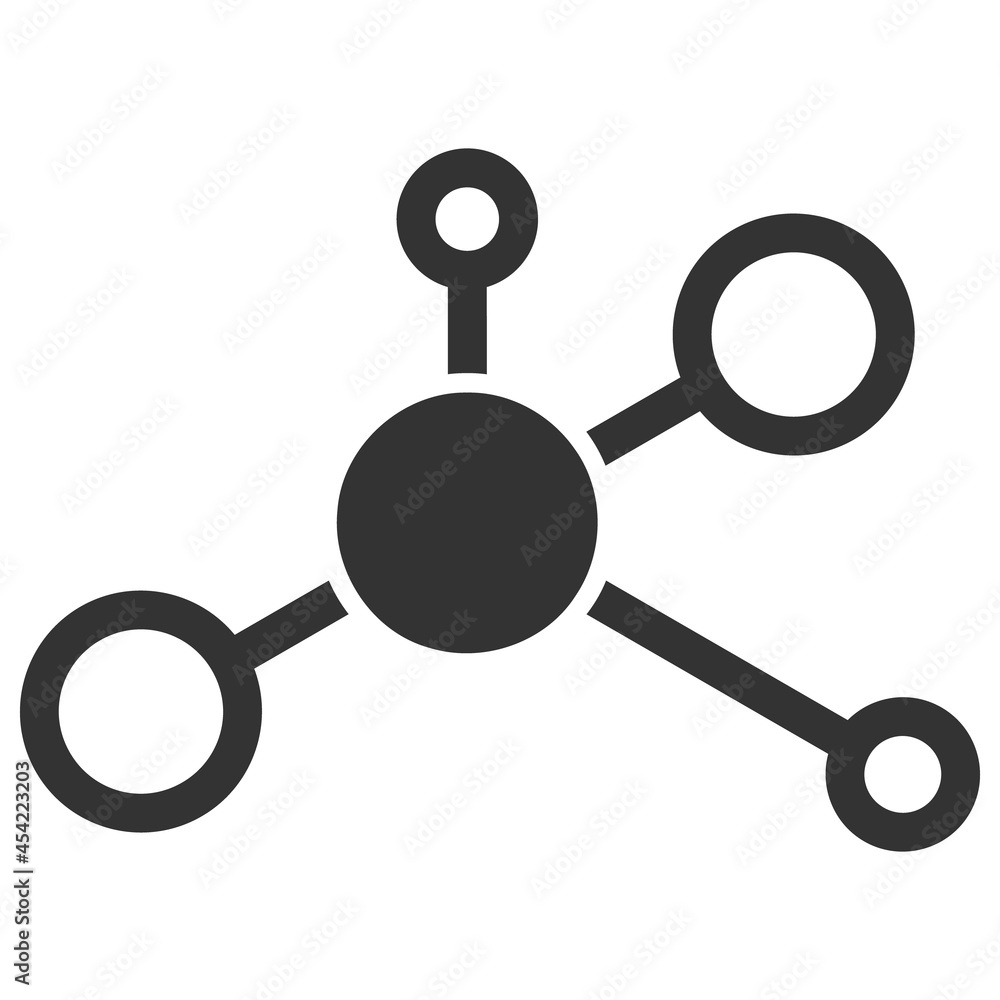 Distribution model icon with flat style. Isolated vector distribution model icon image, simple style. Distribution model icon with flat style. Isolated vector distribution model icon image, simple style.