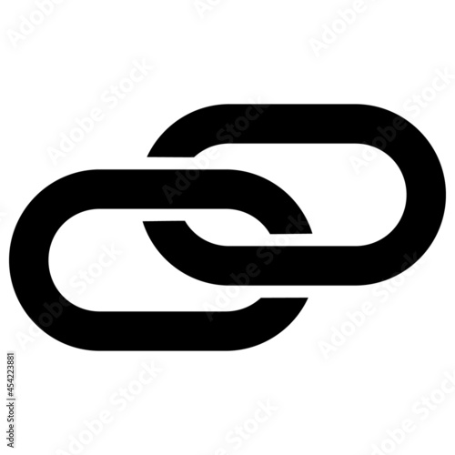 Linkage icon with flat style. Isolated vector linkage icon image, simple style.