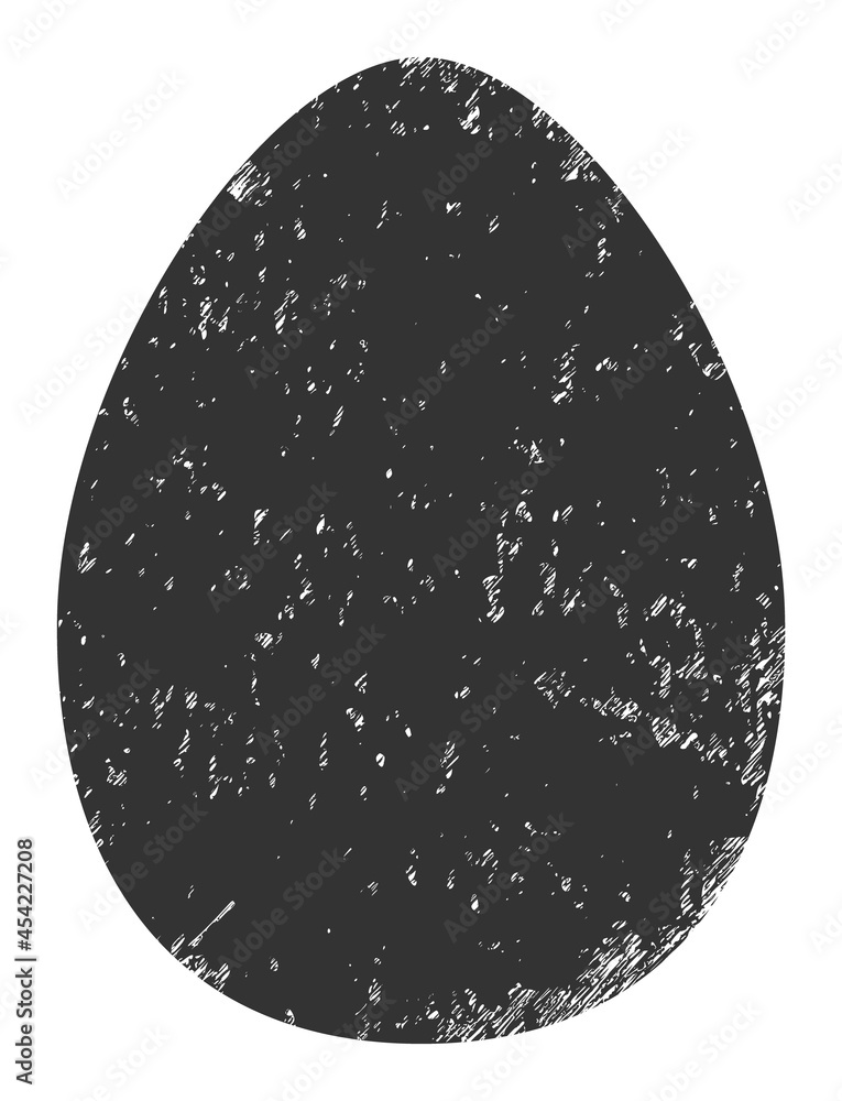 Egg icon with grunge style. Isolated vector egg symbol with grunge rubber texture on a white background. Egg icon with grunge style. Isolated vector egg symbol with grunge rubber texture on a white background.
