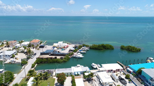 Drone View of Conch Key Marathon Florida 