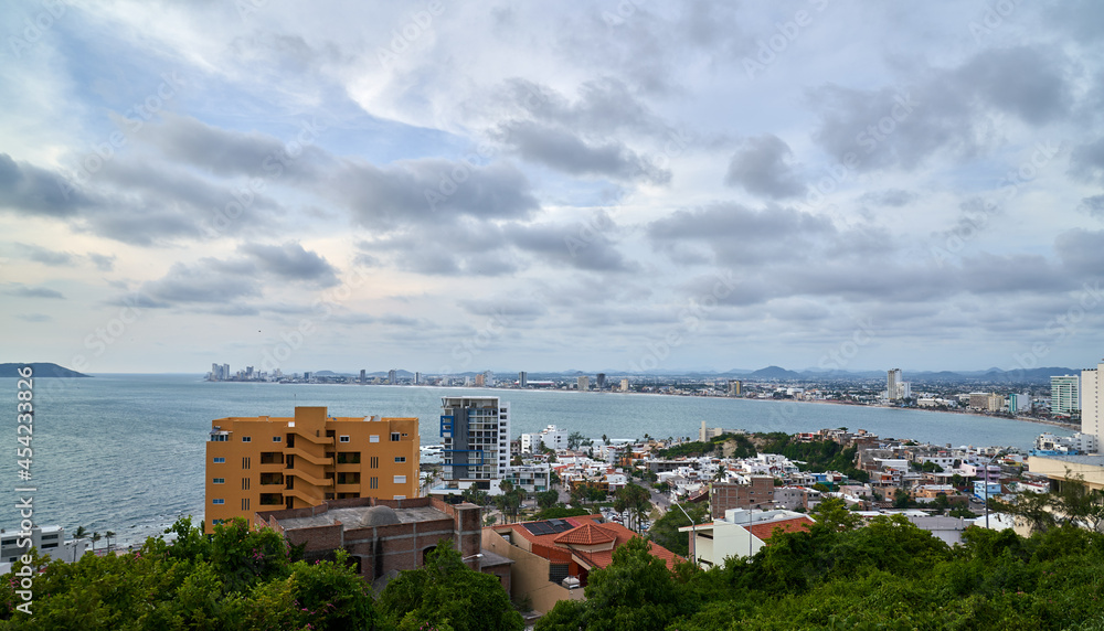 Scenic View of Mazatlán Mexico City Ocean Hill Top View