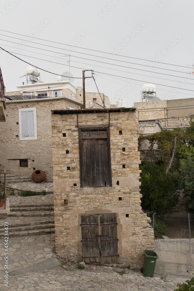 Typical street in village Pano Lefkara, Cyprus. Typical street in village Pano Lefkara, Cyprus.
