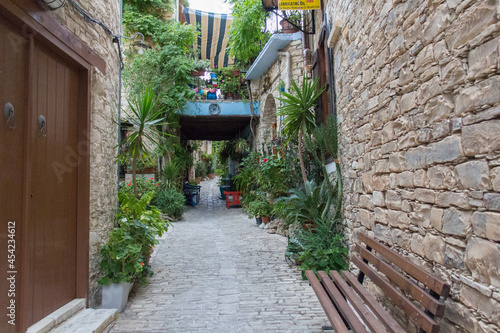 Typical street in village Pano Lefkara, Cyprus. © daisy_y