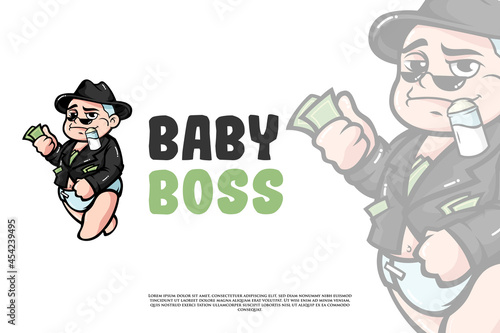 Baby Boss Logo Design Template