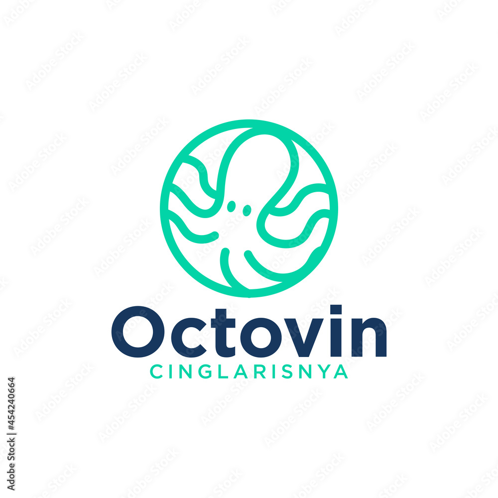 Octopus Logo Design Template