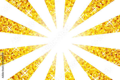 フラッシュ　長方形　ゴールドラメ