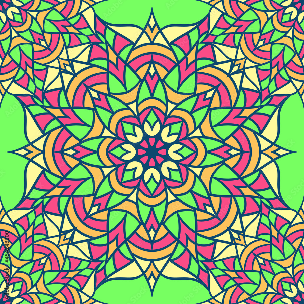 Mandala Round Ornament Seamless Pattern Mandala Round Ornament Seamless Pattern