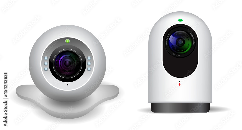 realistic personal computer webcam isolated. eps format realistic personal computer webcam isolated. eps format