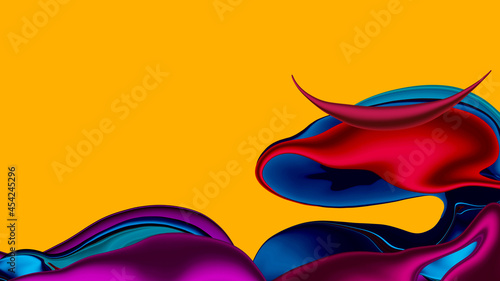 Fototapeta Naklejka Na Ścianę i Meble -  Colorful abstract background, Digital painting designม