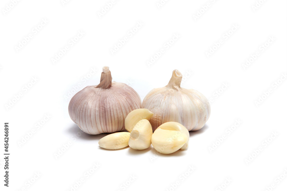 Garlic Isolated on white background Garlic Isolated on white background