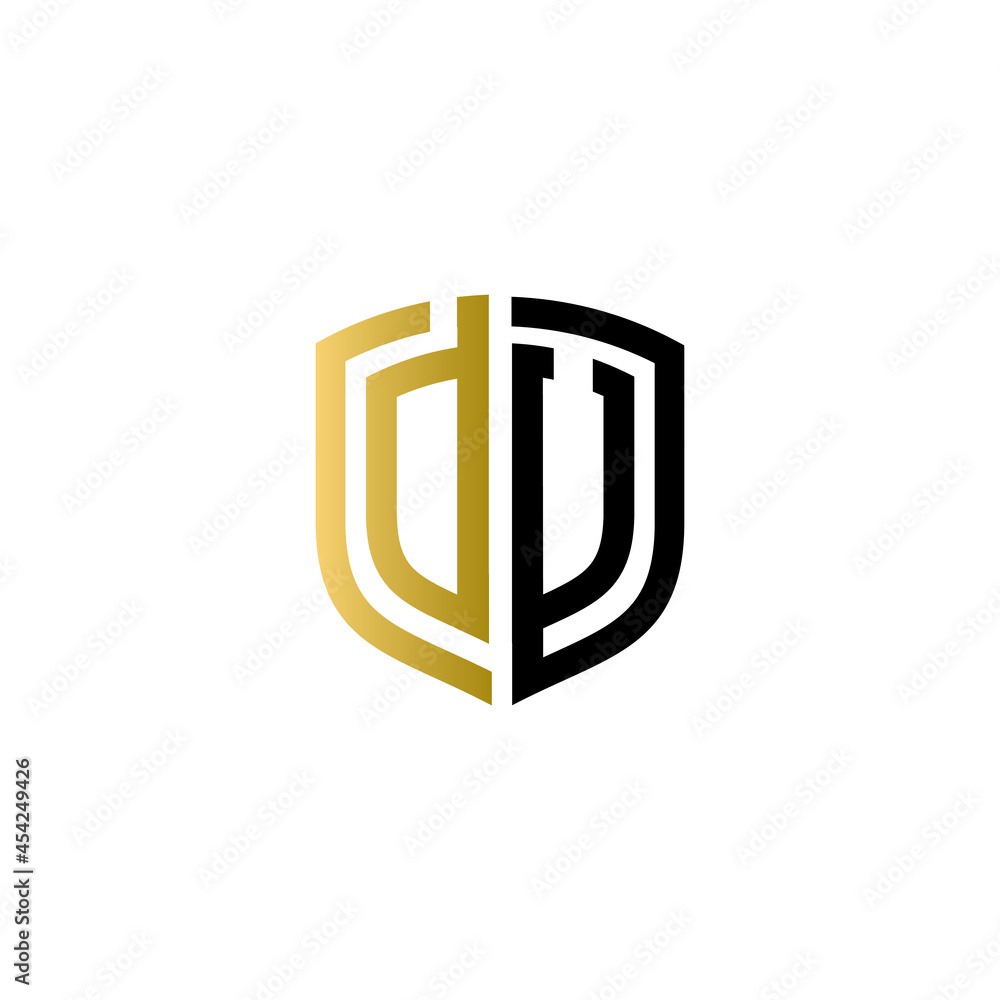 du or dv shield logo design vector icon du or dv shield logo design vector icon