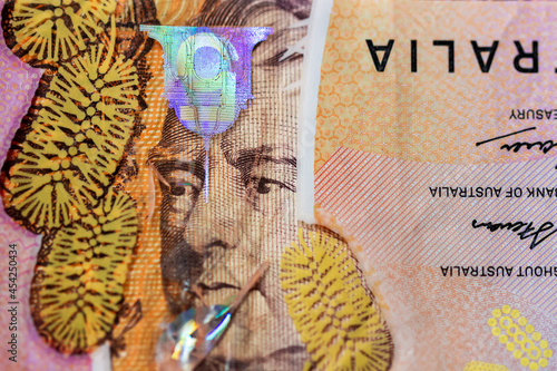 Australian money background