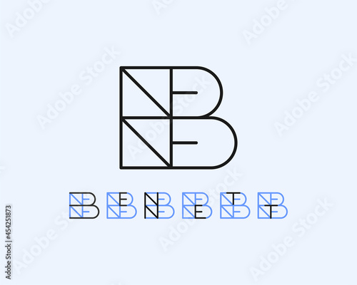 logo name Bennet usable logo design for private logo, business name card web icon, social media icon