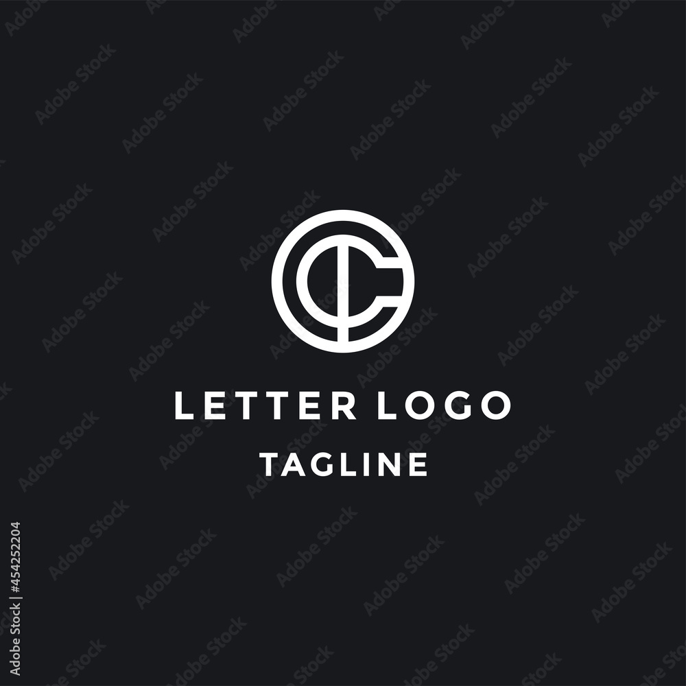 Letter TC Abstract logo design template