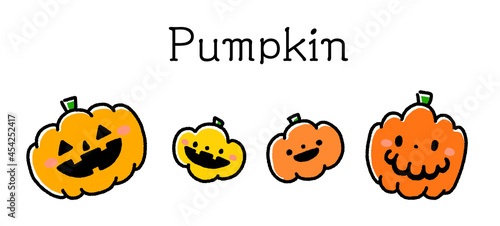 ハロウィンかぼちゃのおばけセット