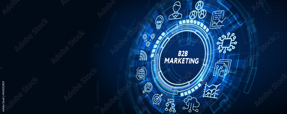 Obraz premium Business, Technology, Internet and network concept. B2B Business company commerce technology marketing concept.