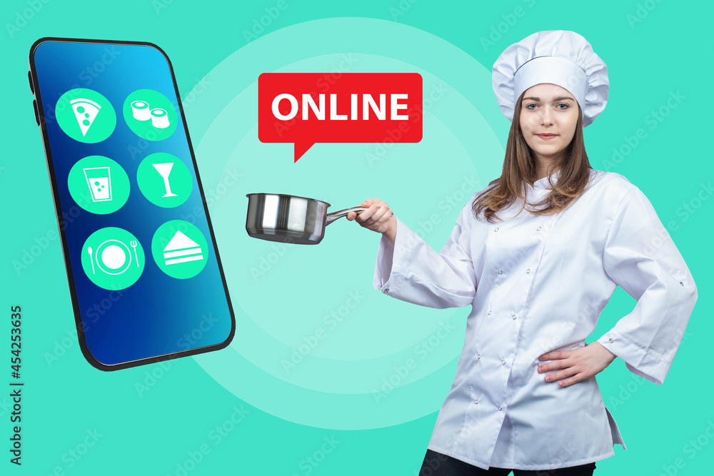 Application for online ordering of products. Ordering ready-made food