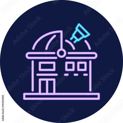 observatory neon icon