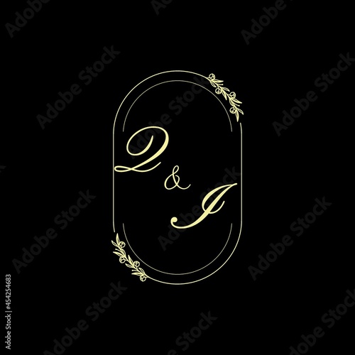 QI elegant initial logo best for wedding initial logo in feminine concept