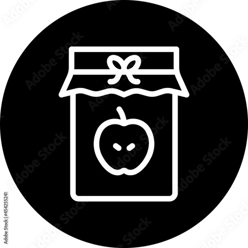 apple jam glyph icon