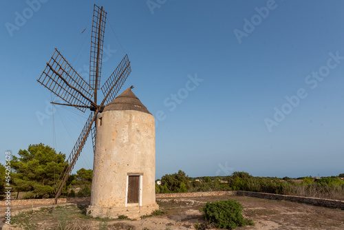 Old mill of La Mola in Formentera  Spain