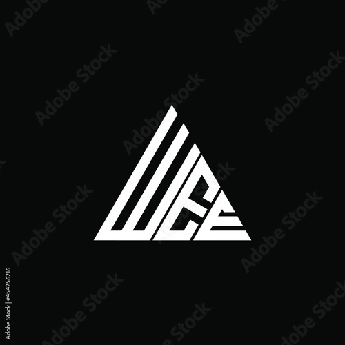 WEE letter logo creative design. WEE unique design

