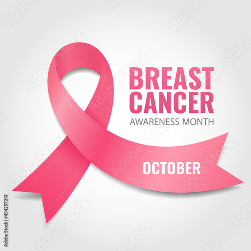 Vector Illustration of Breast Cancer Awareness Month
