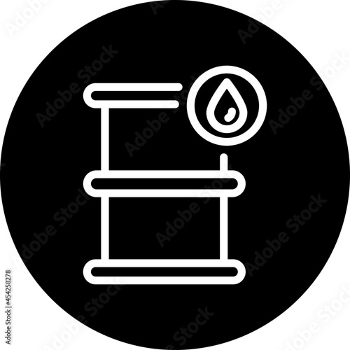 oil barrel glyph icon