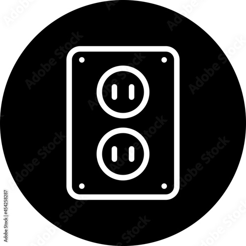 power strip glyph icon