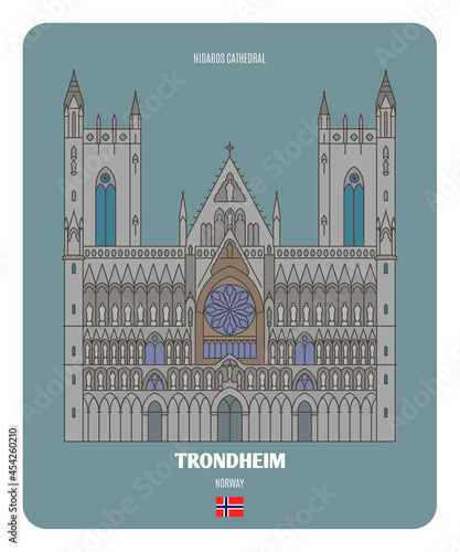 Nidaros Cathedral in Trondheim, Norway