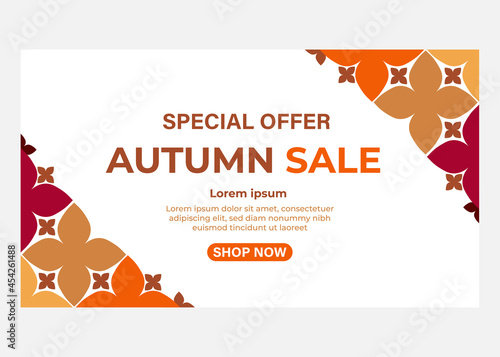special offer autumn sale banner.