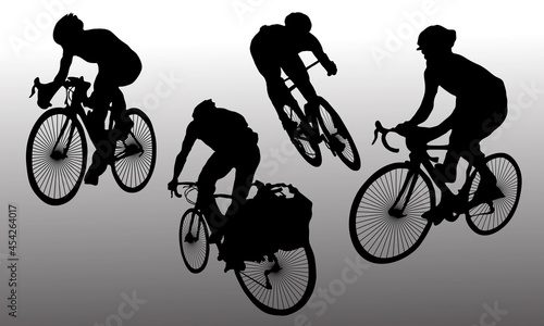 Cycling SVG Bundle, Cycling SVG, cyclist Clipart, cyclist Cut Files For Silhouette, Files For Cricut, Vector, EPS 10