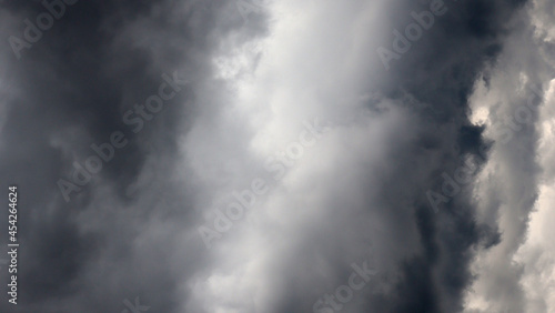 Weather background with gray and black clouds