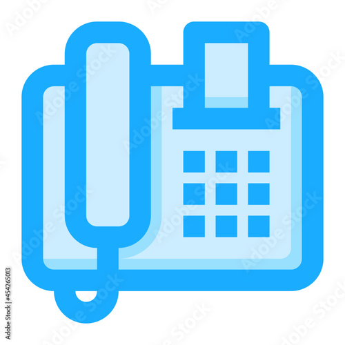 Fax Machine Icon Illustration