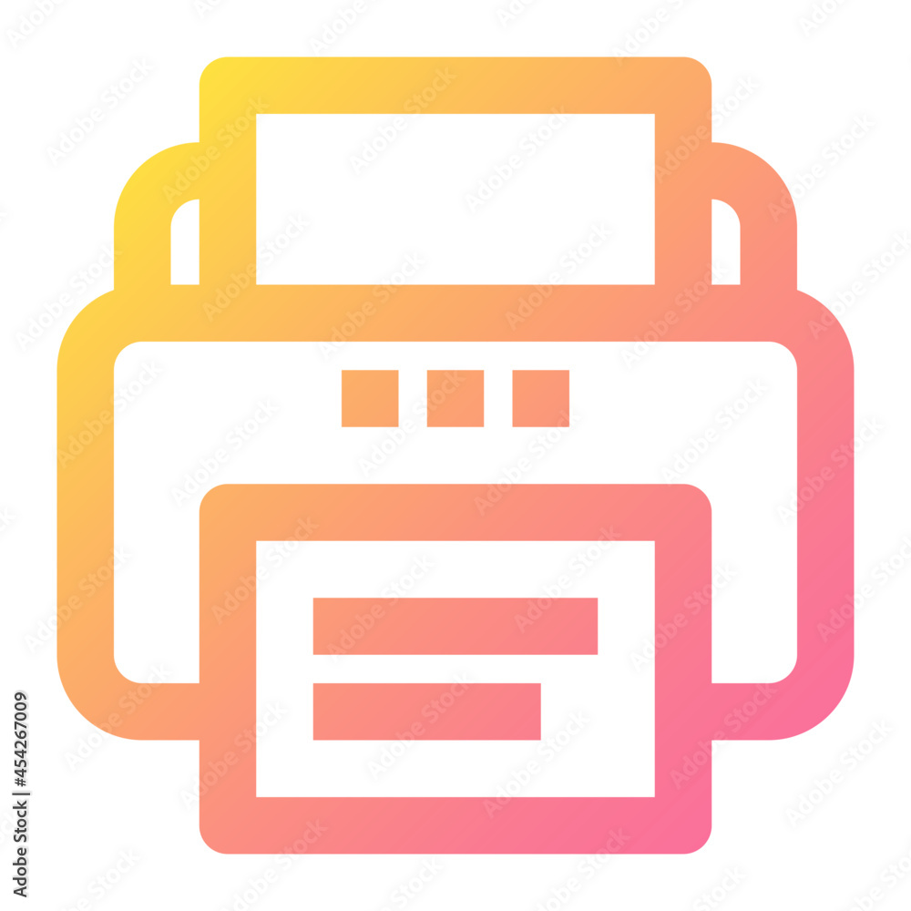 Printer Icon Illustration Printer Icon Illustration