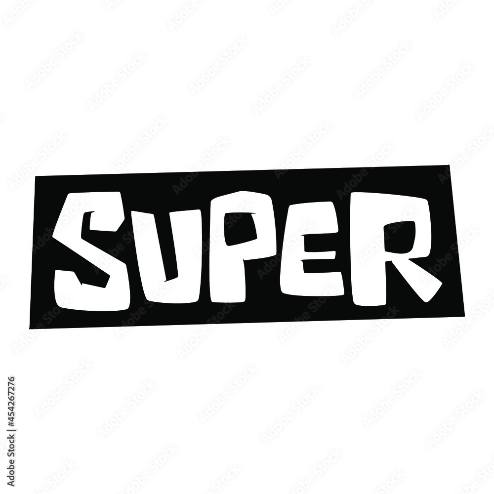 Vibrantdoodle in abstract style. Cute cartoon modern simple design. Doodle cartoon style. Scribble illustration. Sticker style. Abstract texture.