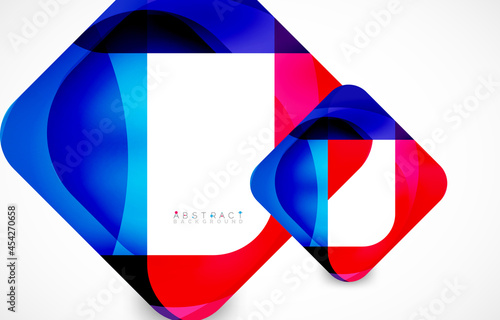 Minimal background. Abstract square shape with round corners created with wavy forms. Vector Illustration For Wallpaper, Banner, Background, Landing Page Free Download Minimal background. Abstract square shape with round corners created with wavy forms. Vector Illustration For Wallpaper, Banner, Background, Landing Page - GFXLoad