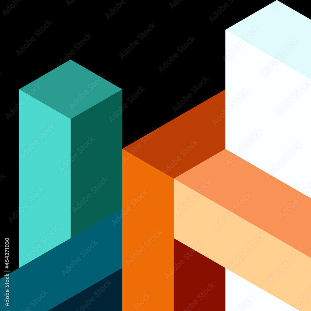 Abstract background. 3d cubes, cubic elements and blocks. Techno or business concept for wallpaper, banner, background, landing page Abstract background. 3d cubes, cubic elements and blocks. Techno or business concept for wallpaper, banner, background, landing page