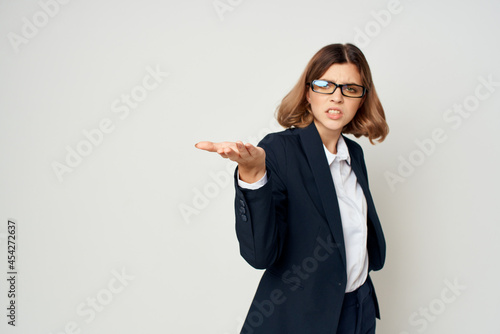 Wallpaper Mural woman posing office work Lifestyle isolated background Torontodigital.ca