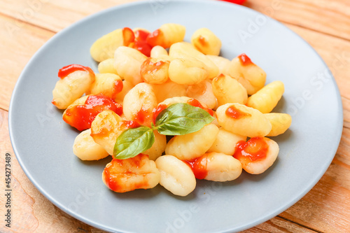 Gnocchi with tomato sauce a...